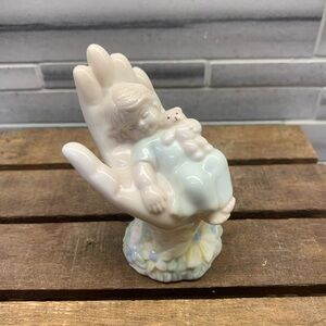 Porcelain Figurine "In God's Hands" Sleeping Child
